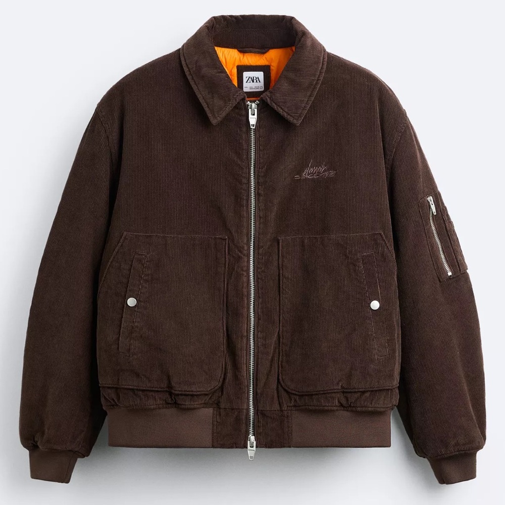 Rare New Corduroy Jacket Men’s Large Dark Brown Zara